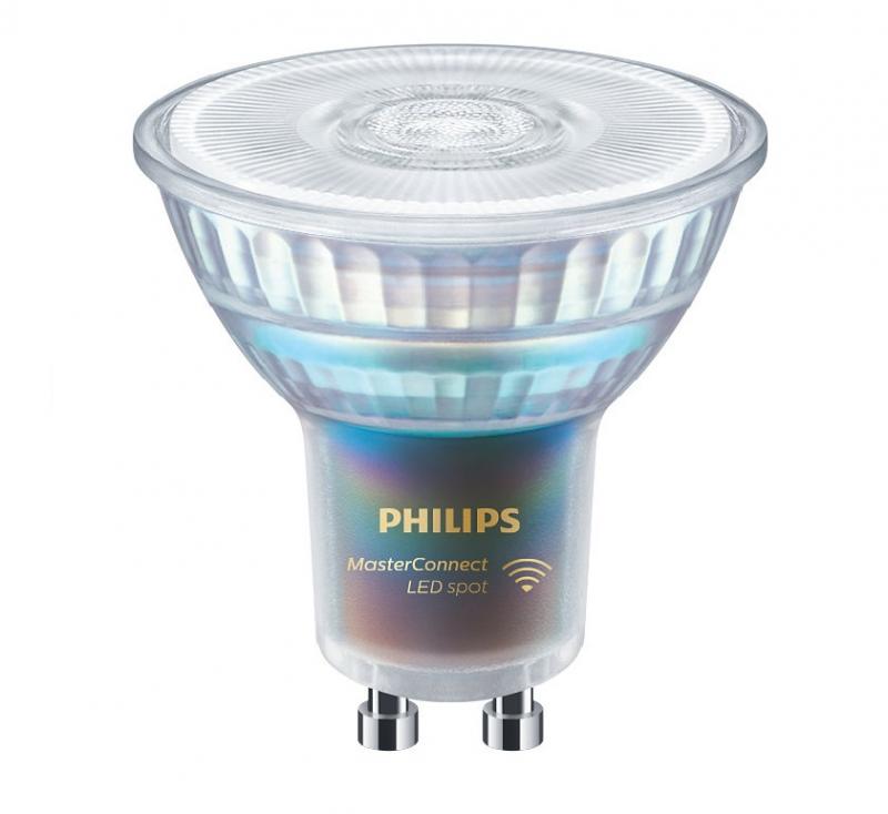Aktion: Nur noch angezeigter Bestand verfügbar:   Philips GU10 MASTER Connect LED Spot IA 4,7W wie 50W universalweißes Licht 36° dimmbar Bluetooth / ZigBee steuerbar 90Ra